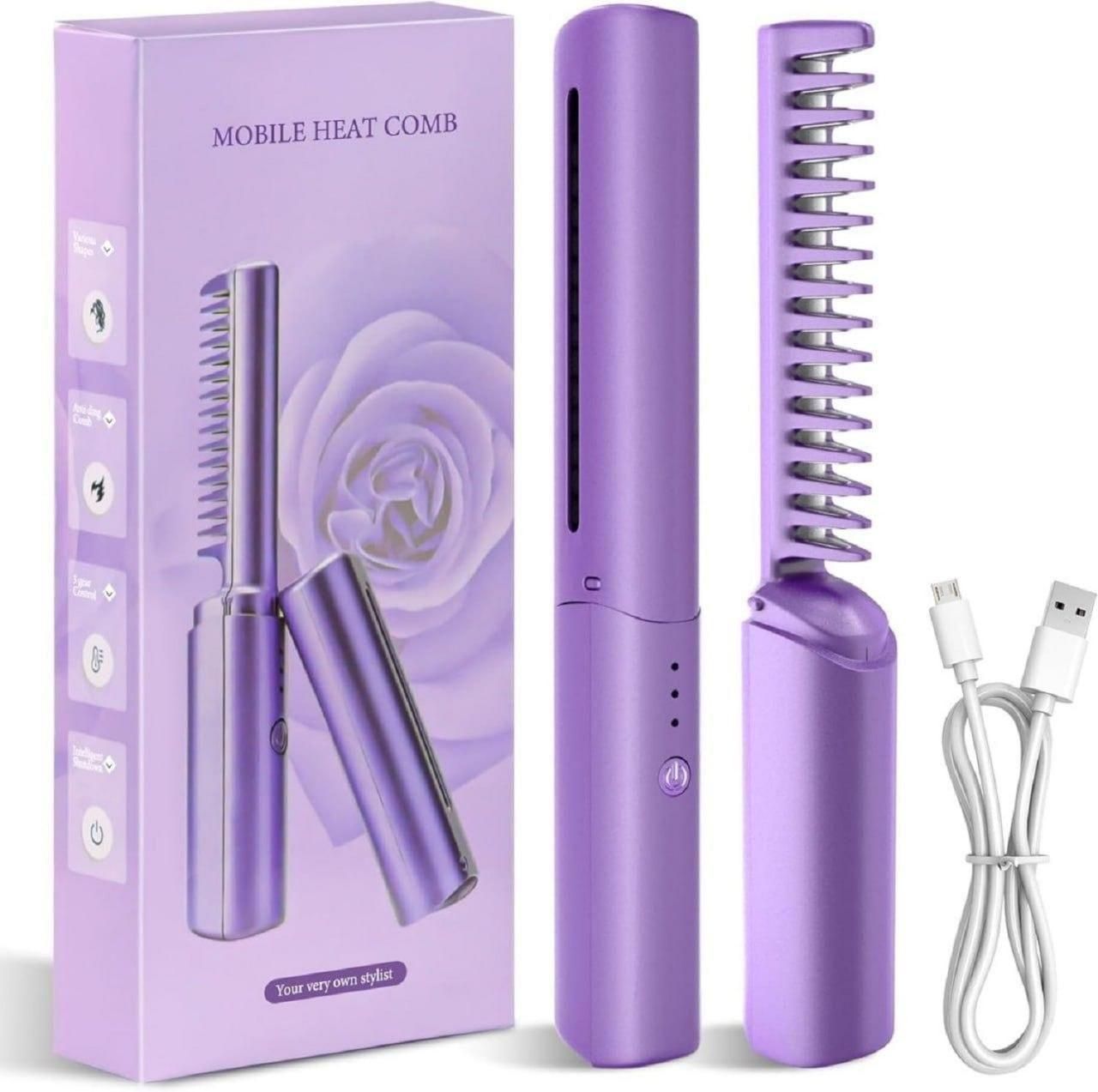 Meneflix  Portable Mini Hair Straightener Comb
