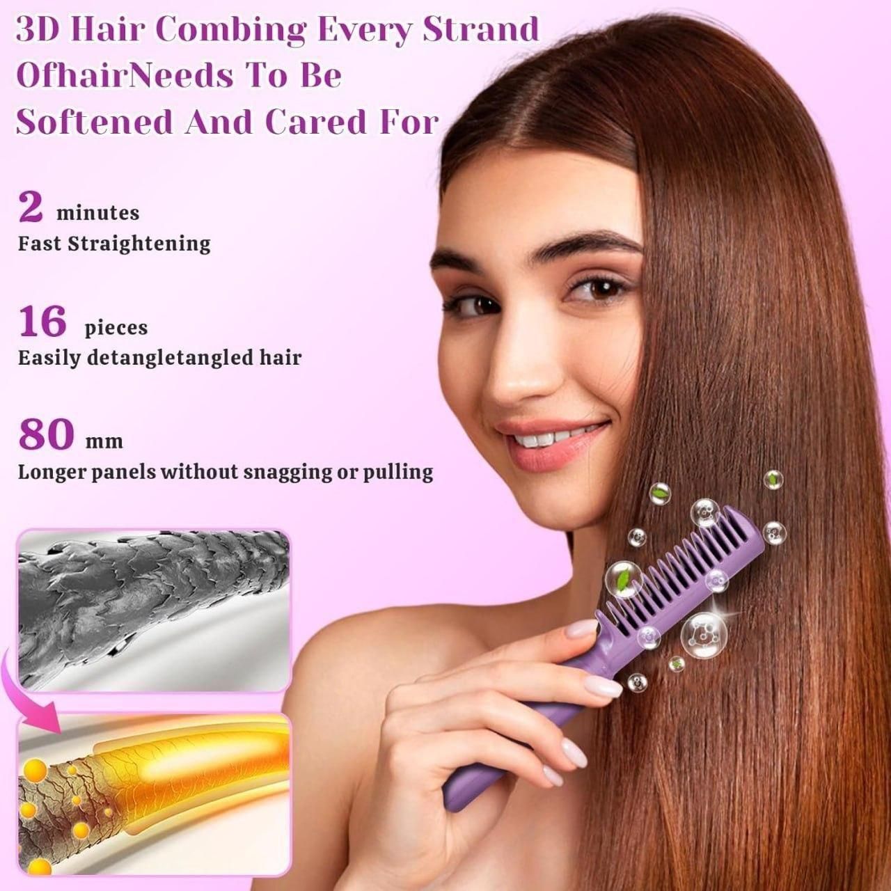 Meneflix  Portable Mini Hair Straightener Comb