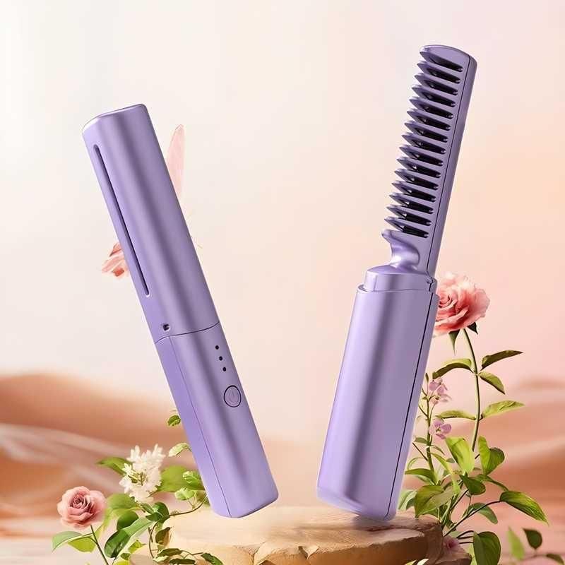 Meneflix  Portable Mini Hair Straightener Comb