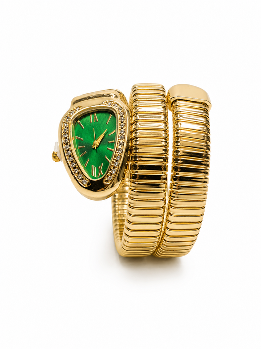 💚Emerald Gold Snake Watch