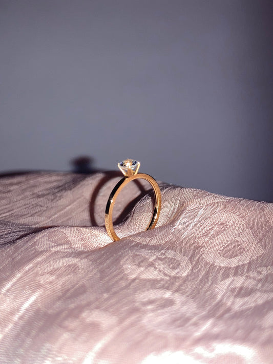Petite Spark Diamond Ring