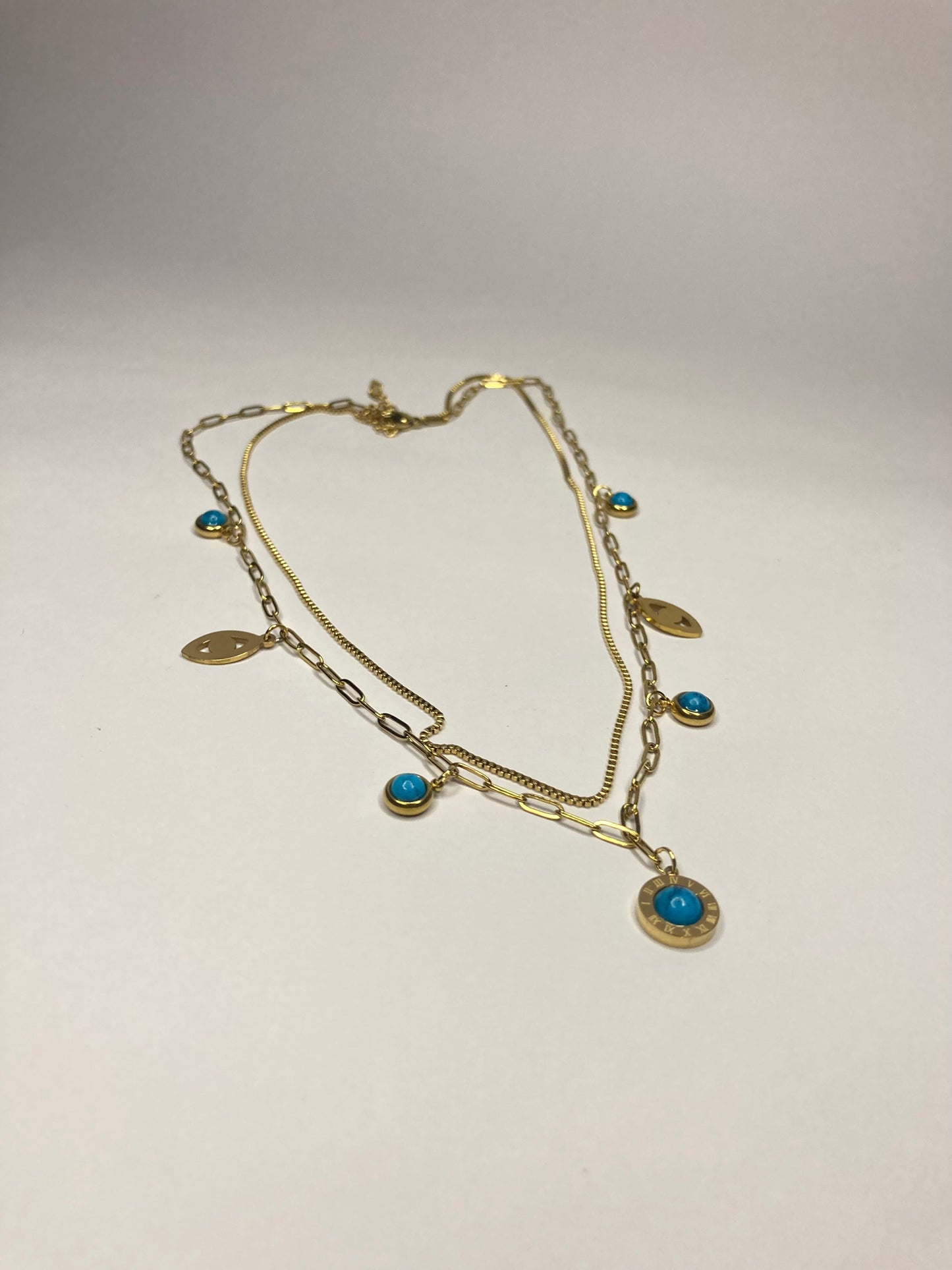 Blue Stone Luxe Necklace