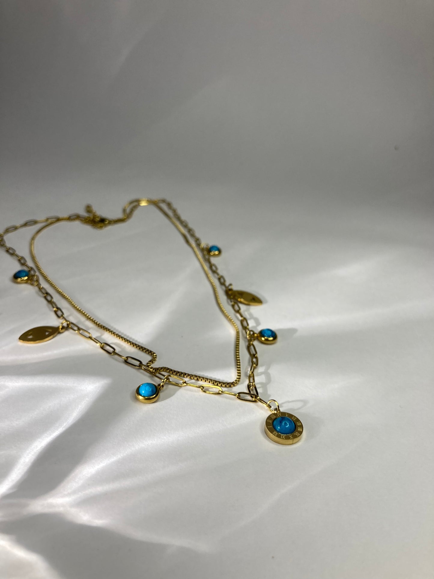 Blue Stone Luxe Necklace