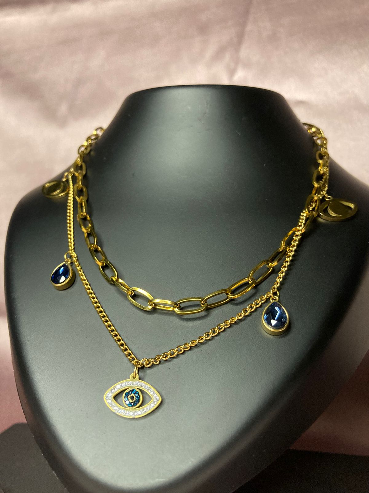 Royal Blue Layered Necklace