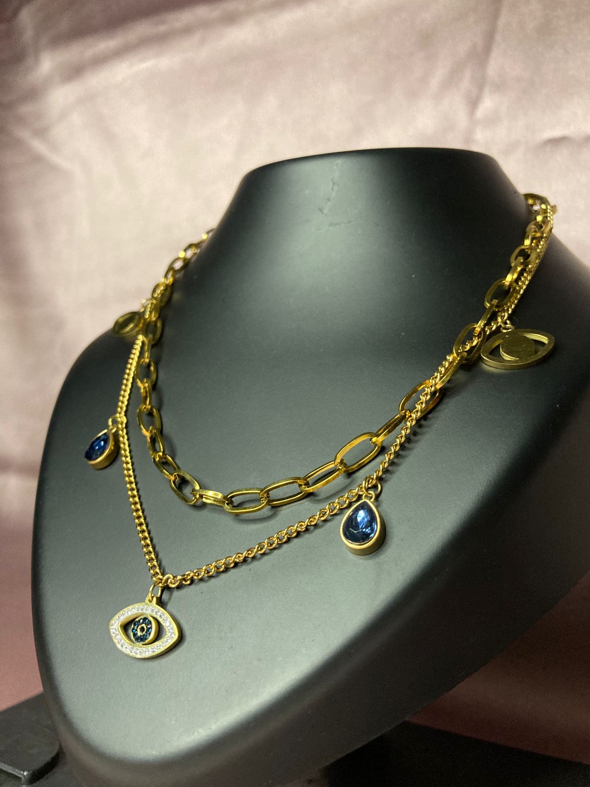 Royal Blue Layered Necklace