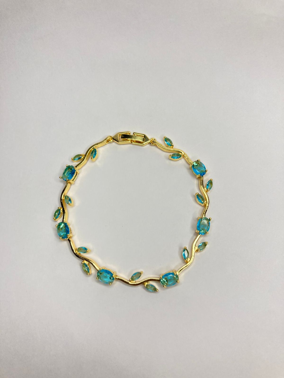 Aqua Tulip Bracelet