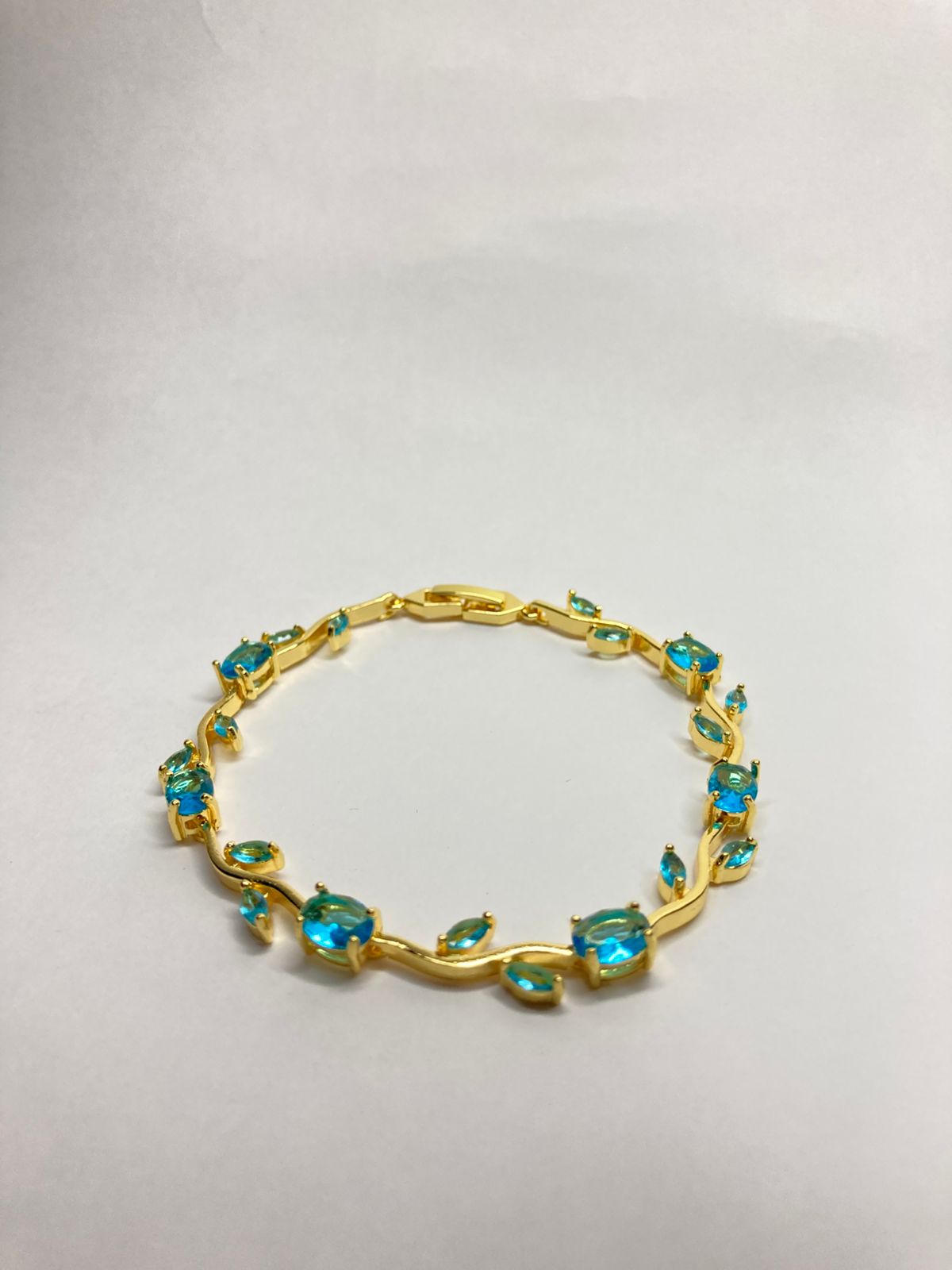 Aqua Tulip Bracelet