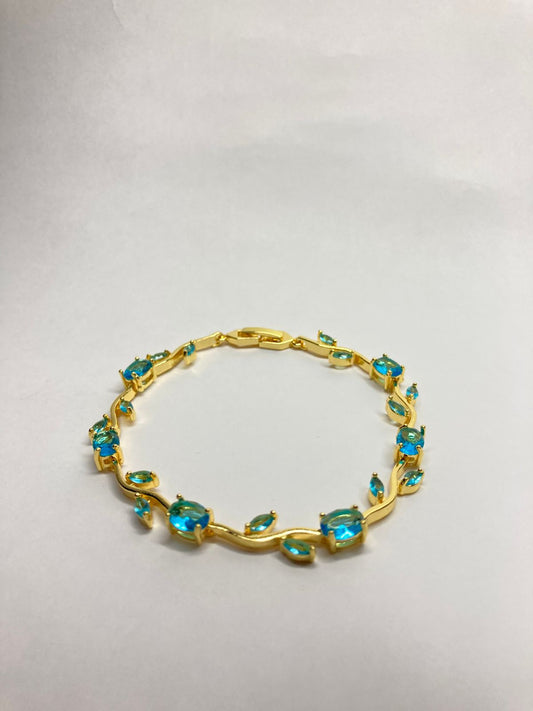 Aqua Tulip Bracelet