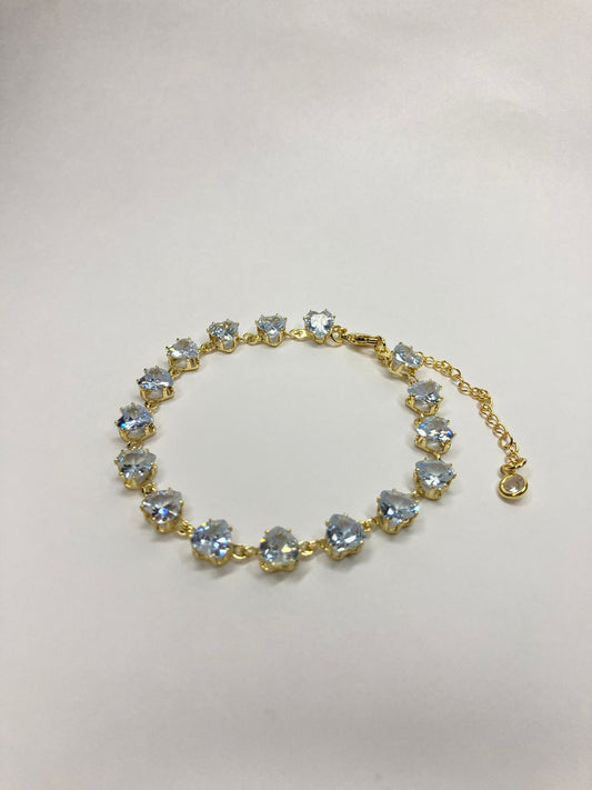 Snowflake Heart Diamond Bracelet