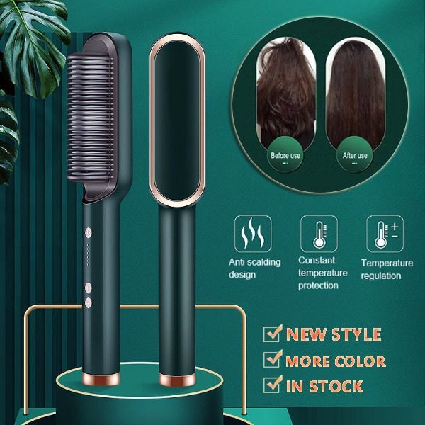 Electric Hair Straightener Comb Brush